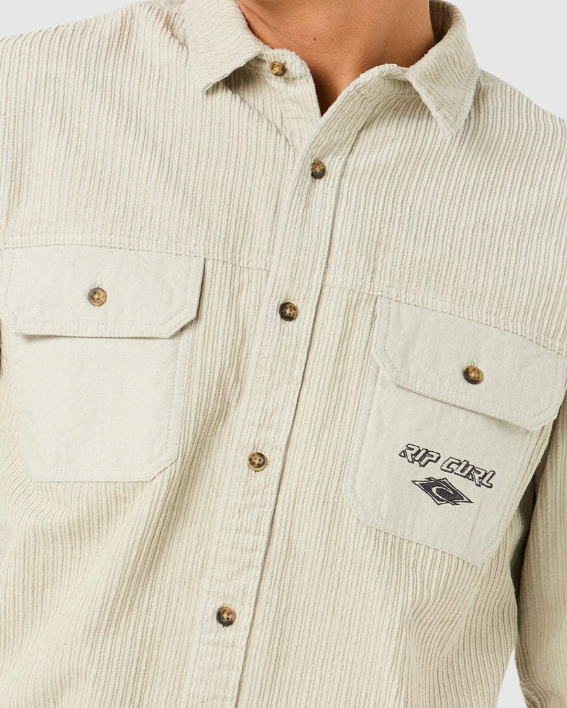 Mens Raw Energy Cord Long Sleeve Shirt