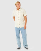 Mens Raw Energy Stripe Short Sleeve Shirt
