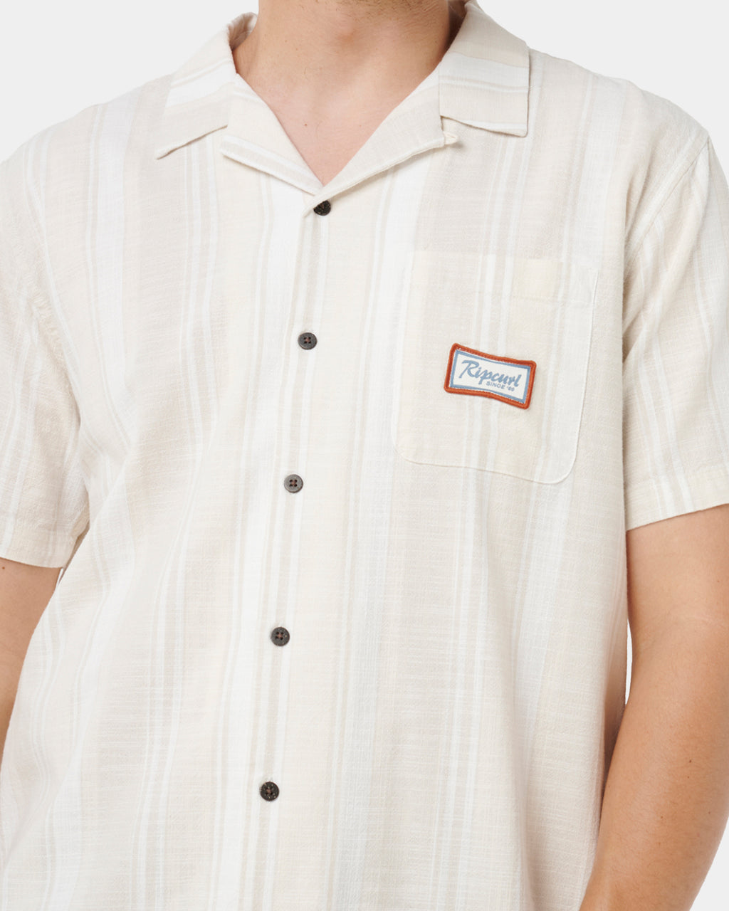 Mens Mod Cali Stripe Short Sleeve Shirt