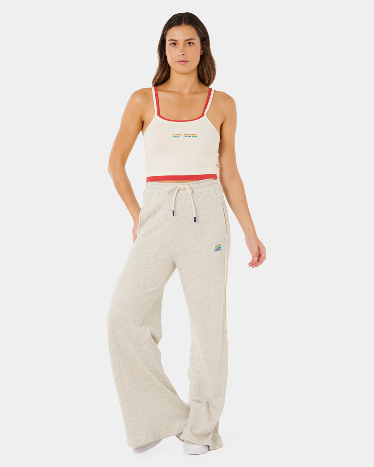 Womens Surf Side Spliced Wide Leg Pants