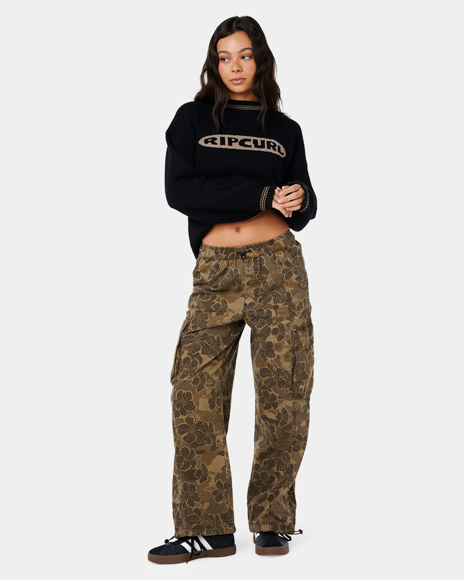 Womens Paradise Camo Cargo Pants