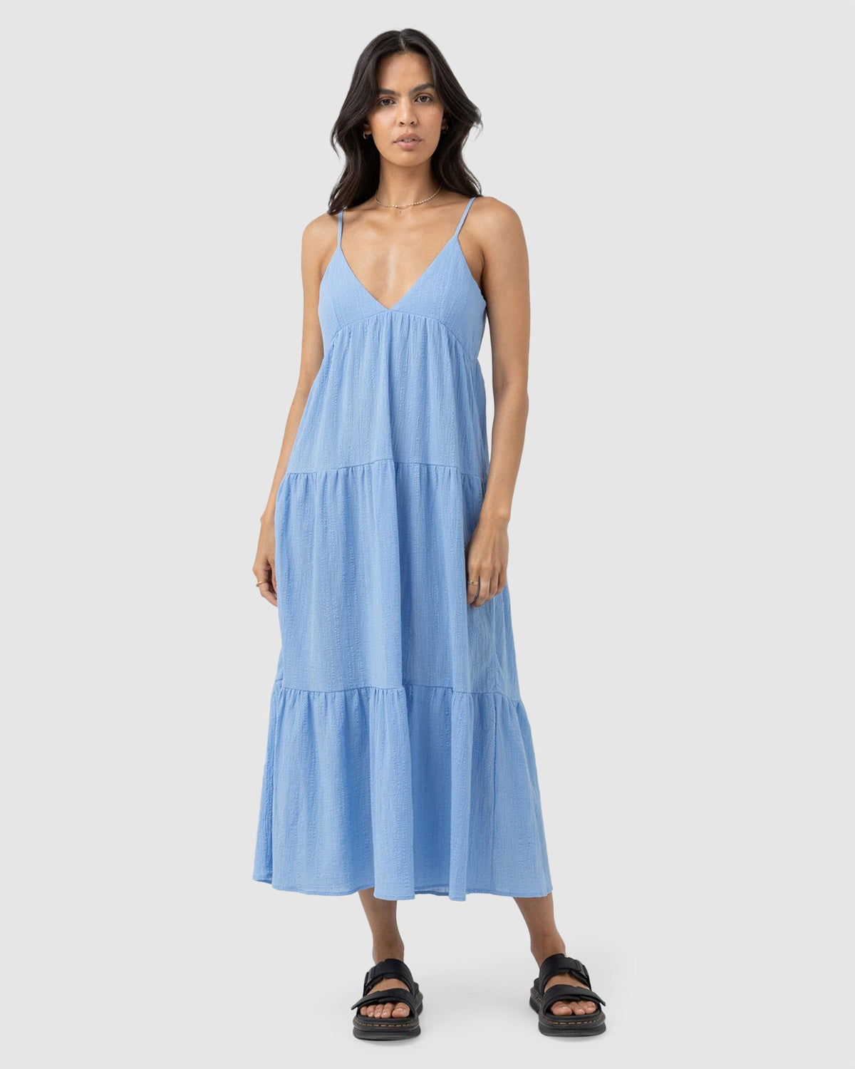 WOMENS CLEO TIERED MIDI DRESS