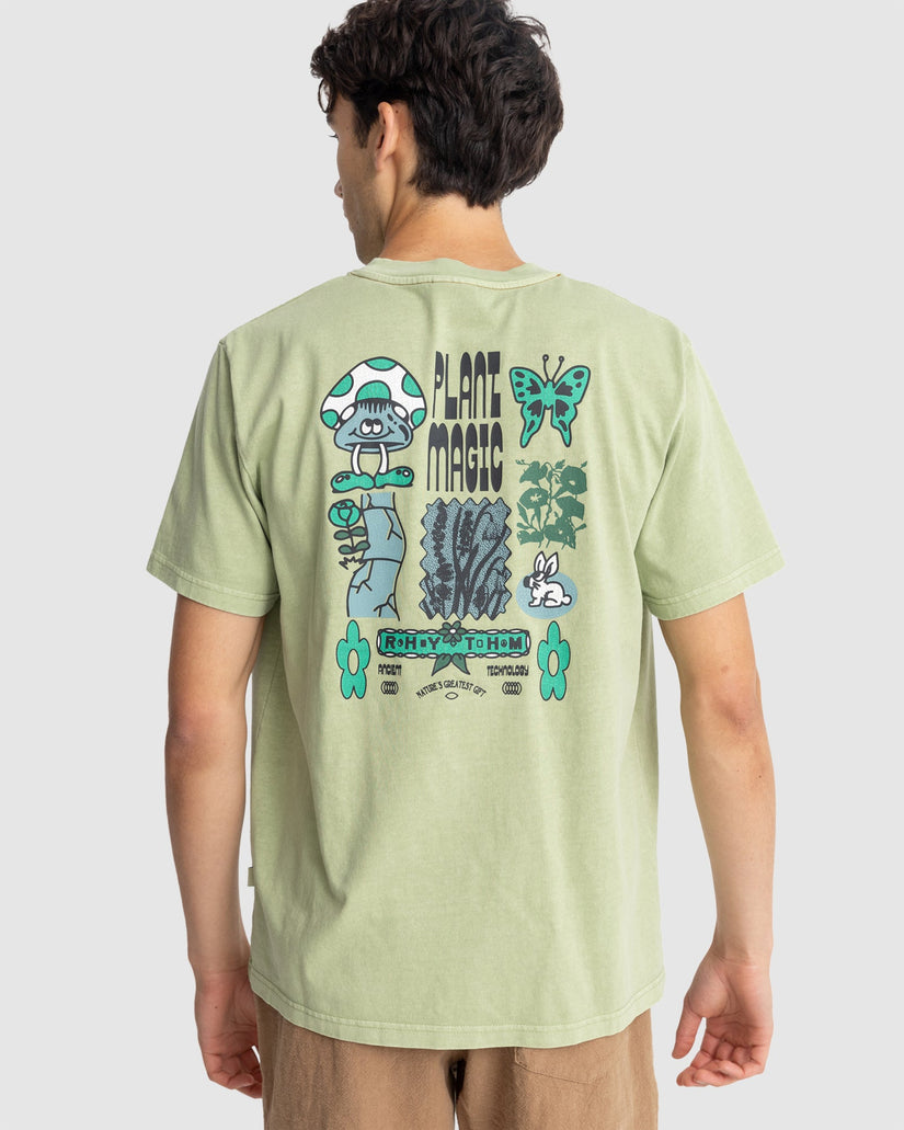 MENS PLANT MAGIC VINTAGE SHORT SLEEVE T-SHIRT
