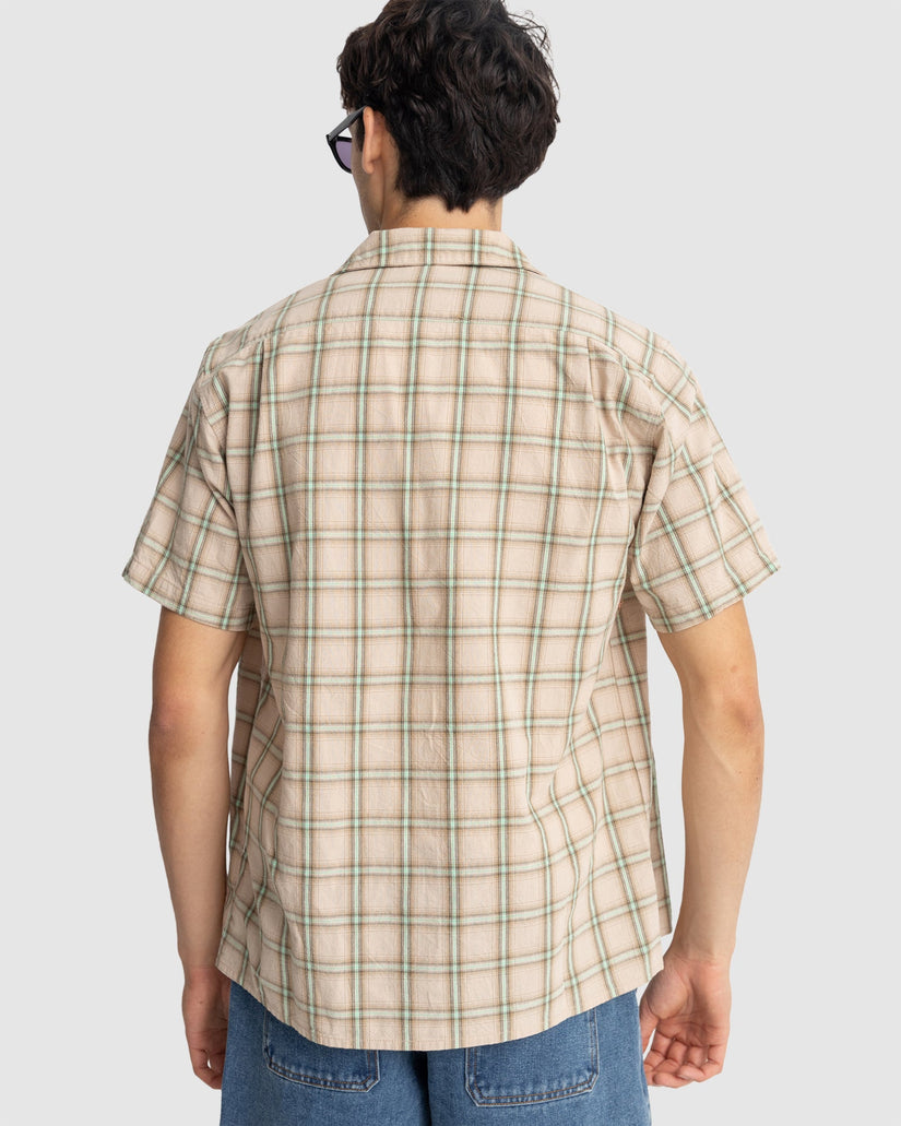 MENS CHECK SHORT SLEEVE SHIRT