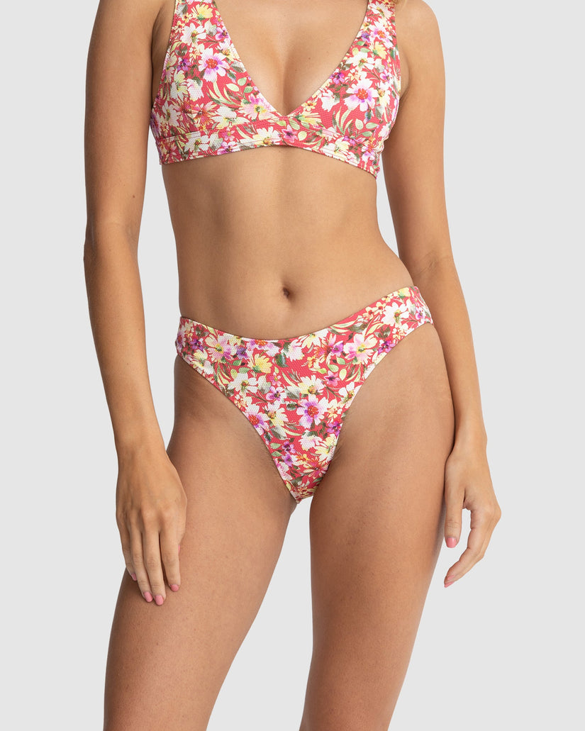 WOMENS BLOOM FLORAL HOLIDAY BIKINI BOTTOMS