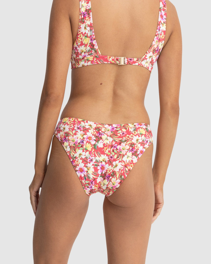 WOMENS BLOOM FLORAL HOLIDAY BIKINI BOTTOMS