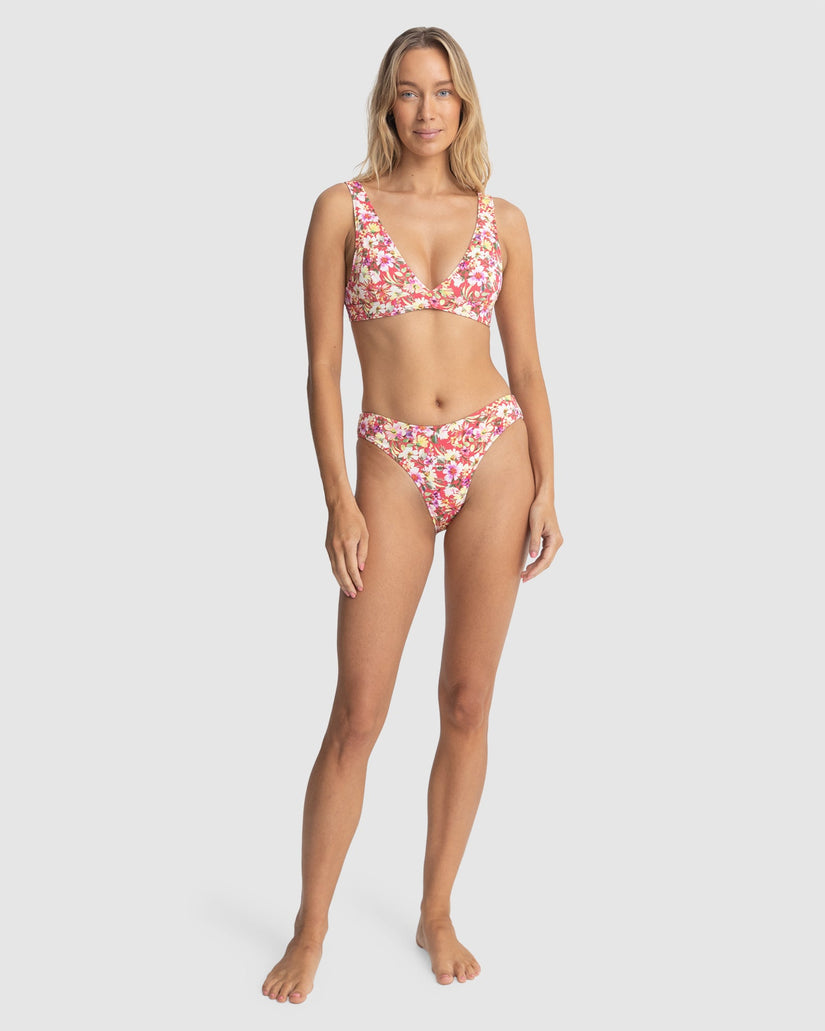 WOMENS BLOOM FLORAL HOLIDAY BIKINI BOTTOMS