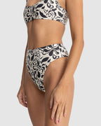 WOMENS SUNDANCE FLORAL HI WAIST BIKINI BOTTOMS
