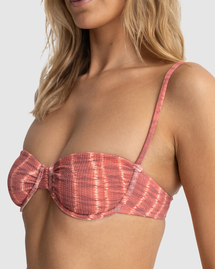 WOMENS SAHARA TIE DYE UNDERWIRE BIKINI TOP