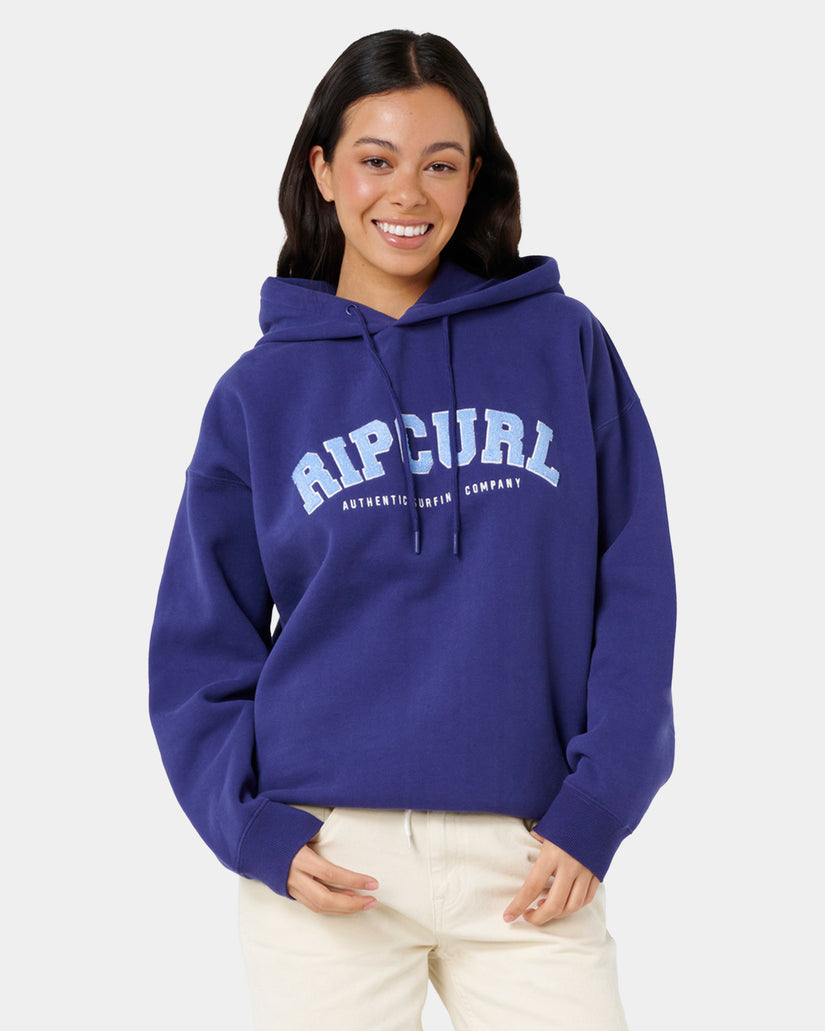 Womens Varsity Pullover Hoodie