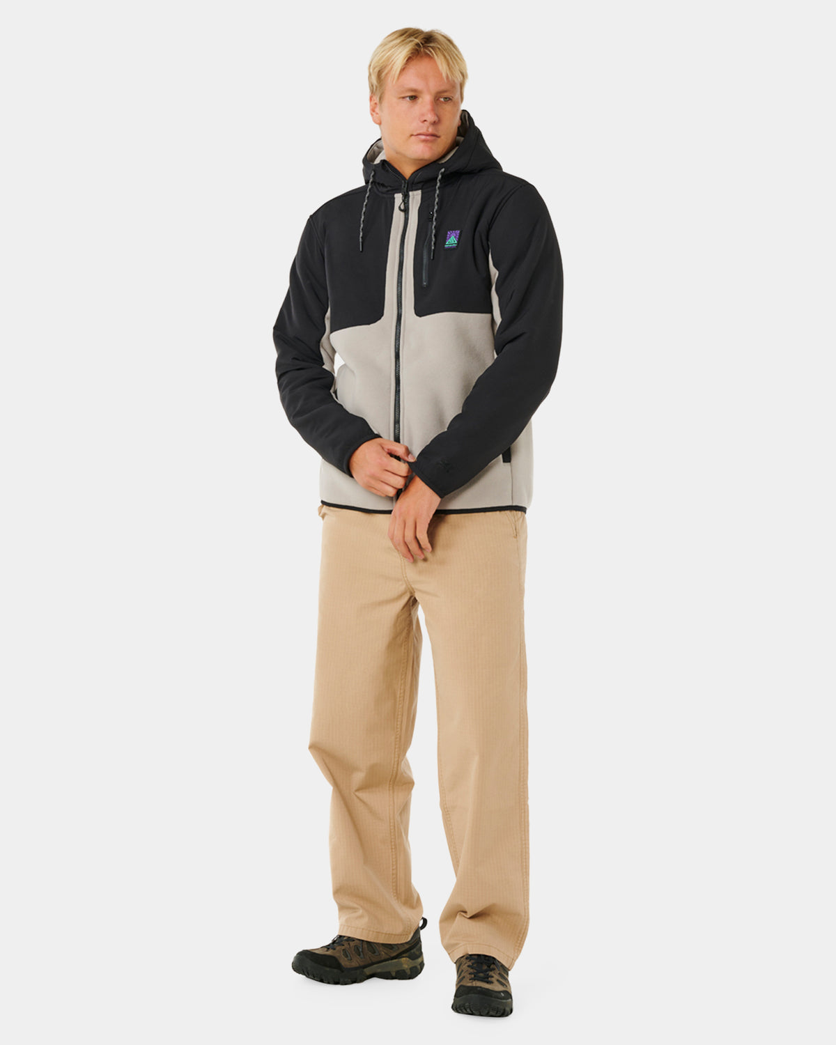 Mens Anti Series Search Zip Up Hoodie