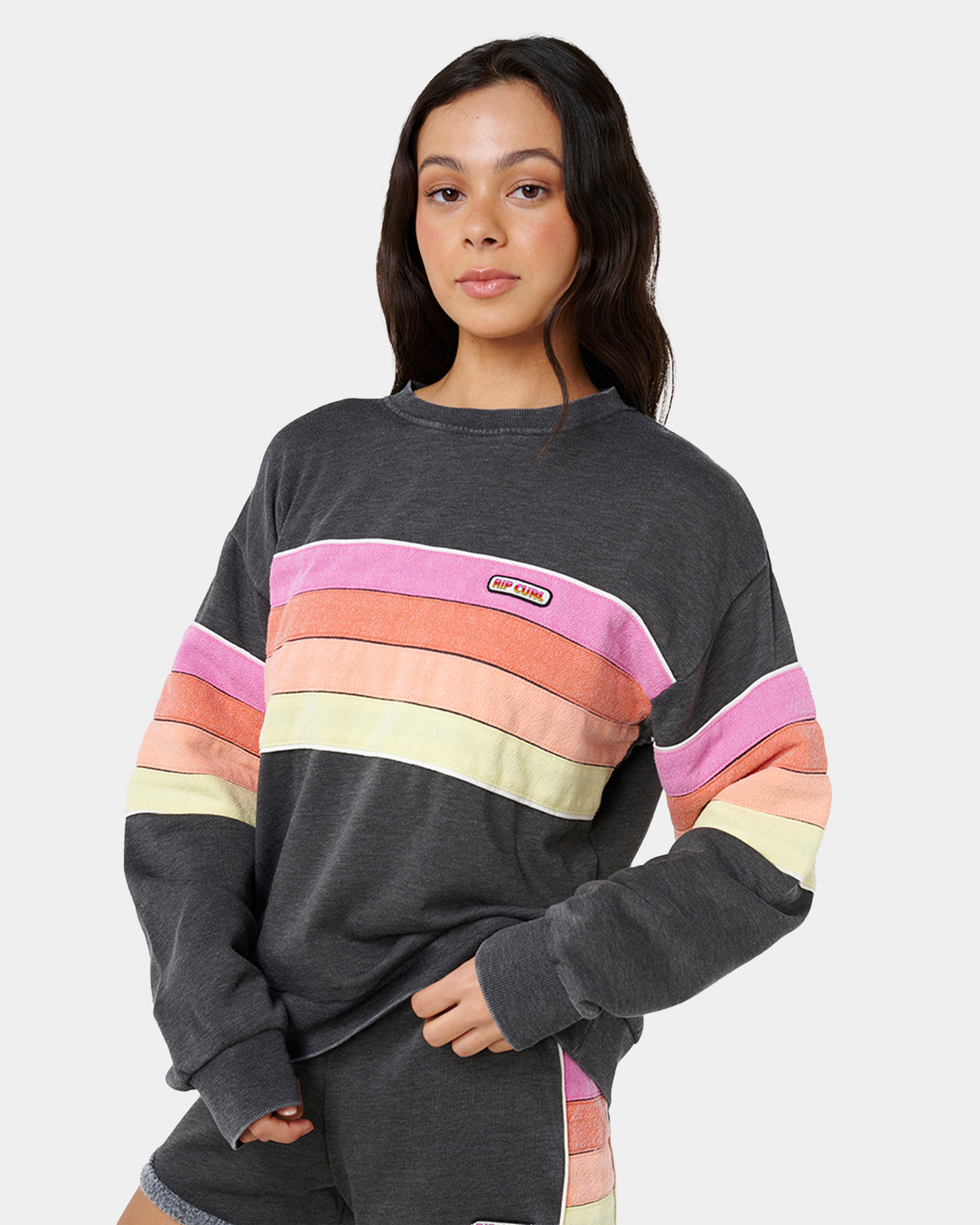 Womens Surf Revival Relaxed Crew Neck