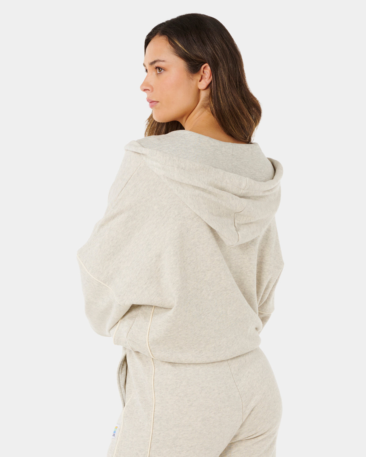 Womens Surf Side Spliced Zip Up Hoodie