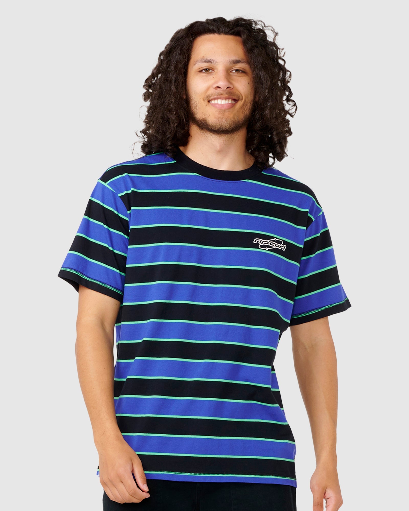 archive T-shits リブ Buy MENS ARCHIVE SUPERCOMP STRIPE T-SHIRT by Rip Curl | Amazon Surf NZ