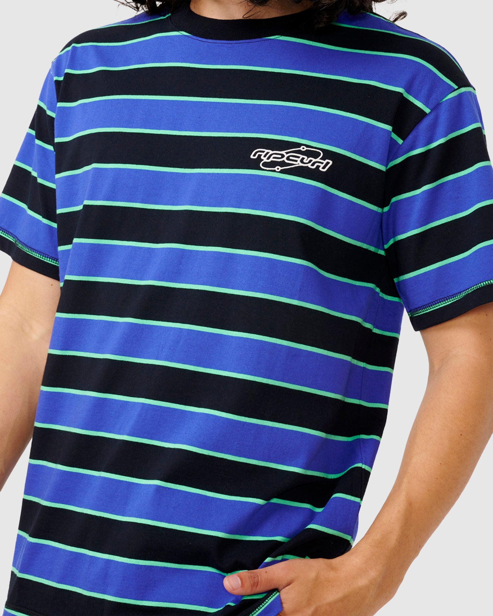 Buy MENS ARCHIVE SUPERCOMP STRIPE T-SHIRT by Rip Curl | Amazon Surf NZ