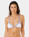 Womens Surf Puff Sliding Tri Bikini Top