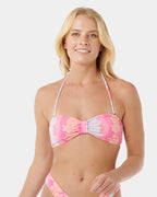 Womens Waikiki Keepsakes Bandeau Bikini Top