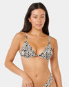 Womens Sunset Jacquard Fixed Tri Bikini Top