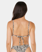 Womens Sunset Jacquard Fixed Tri Bikini Top