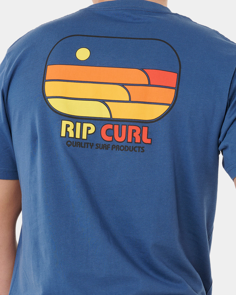 Mens Surf Revival Lined Up T-Shirt