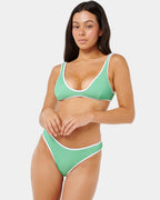 Womens Luxe Surf High Good Coverage Bikini Top