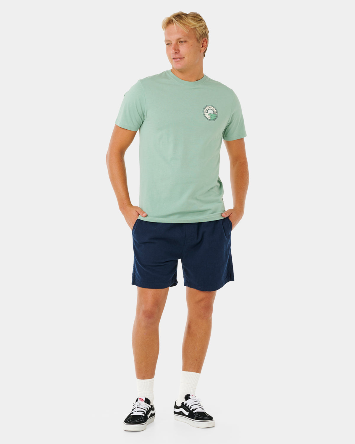 Mens Pacific Rinse Stacked T-Shirt