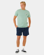 Mens Pacific Rinse Stacked T-Shirt