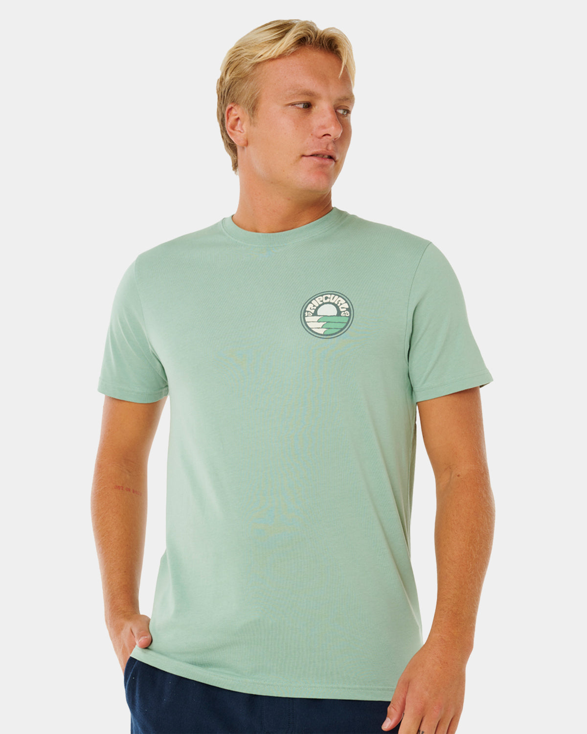 Mens Pacific Rinse Stacked T-Shirt