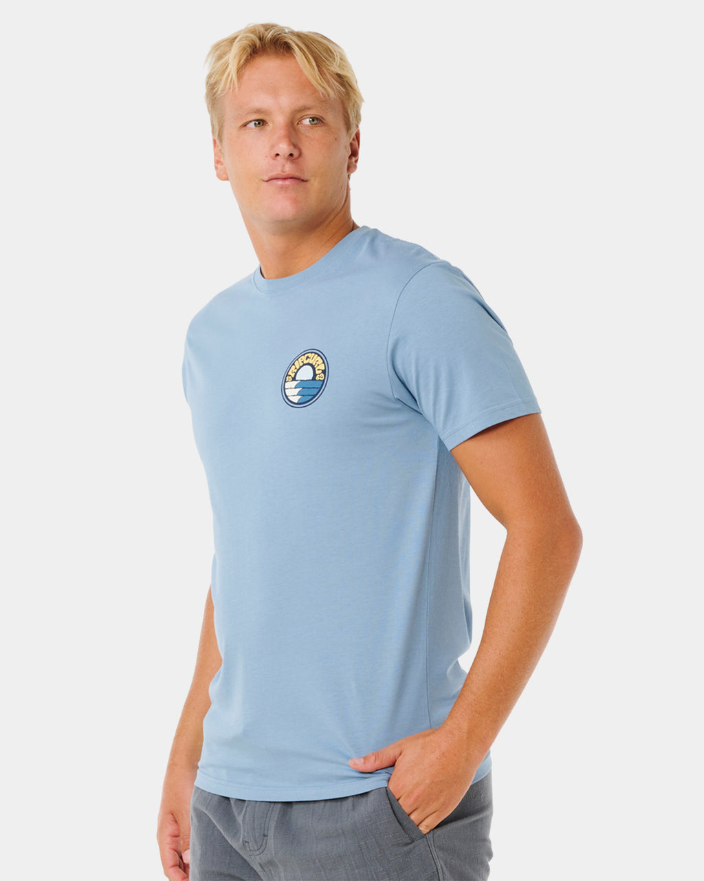 Mens Pacific Rinse Stacked T-Shirt