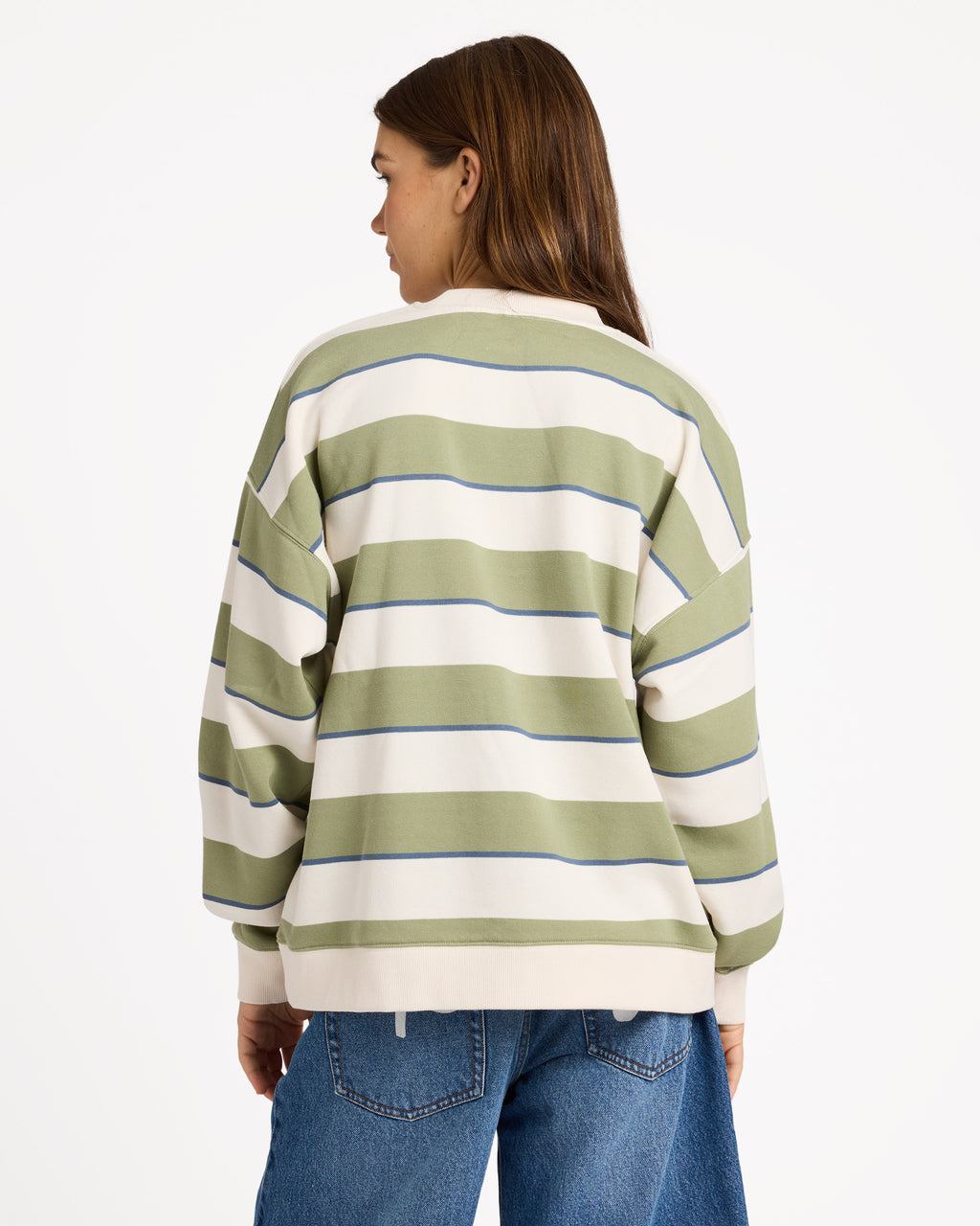 Womens Strictly Stripe Crew Neck