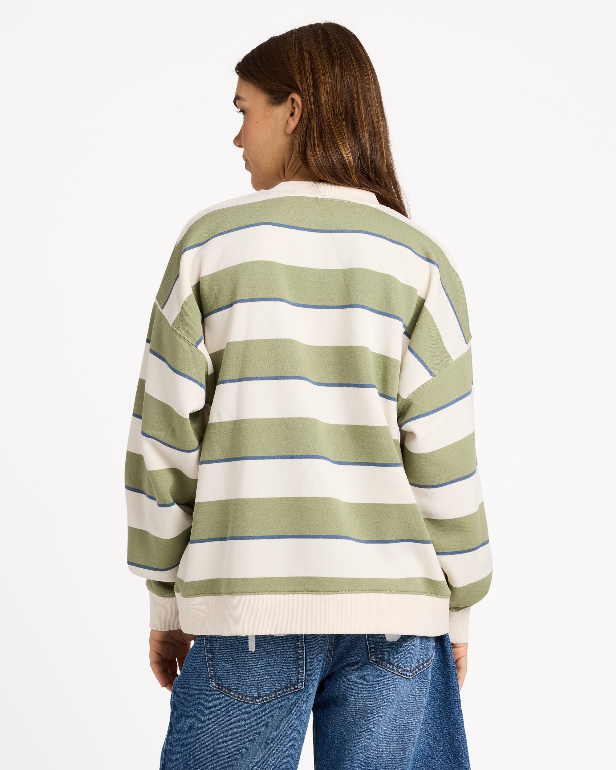Womens Strictly Stripe Crew Neck
