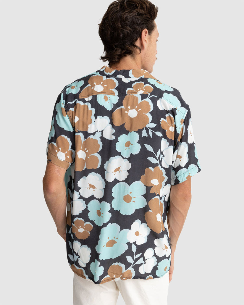 MENS FLORAL SHORT SLEEVE SHIRT