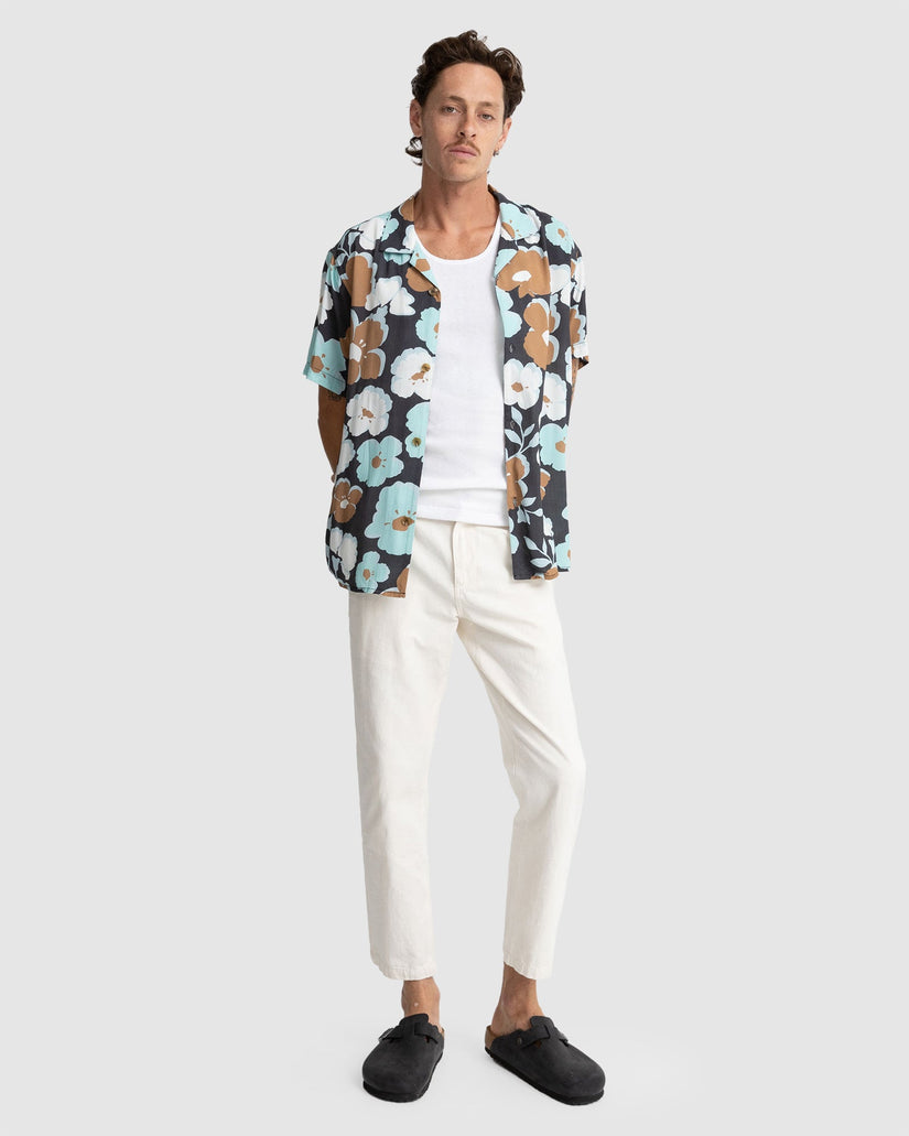 MENS FLORAL SHORT SLEEVE SHIRT