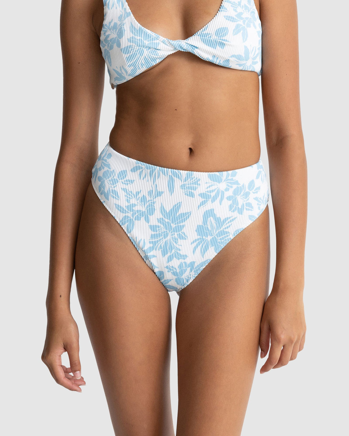 WOMENS GRACE FLORAL HI WAIST BIKINI BOTTOMS