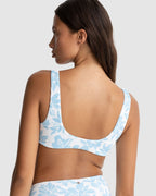 WOMENS GRACE FLORAL TWIST FRONT BIKINI TOP
