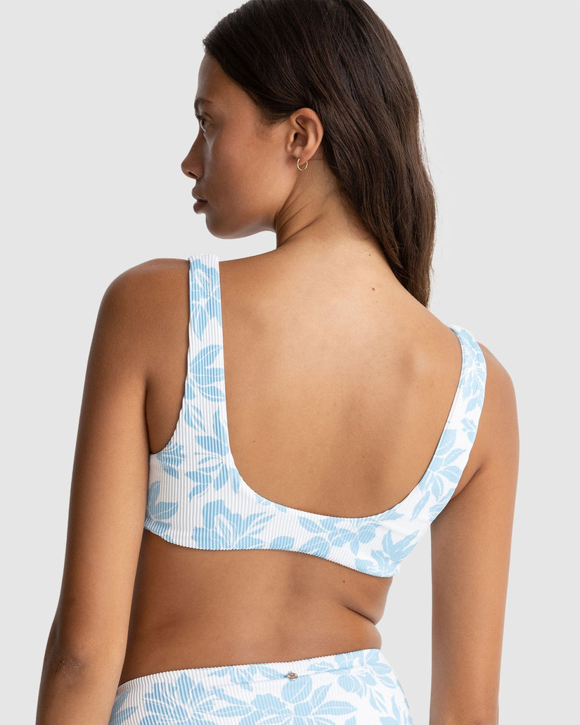 WOMENS GRACE FLORAL TWIST FRONT BIKINI TOP