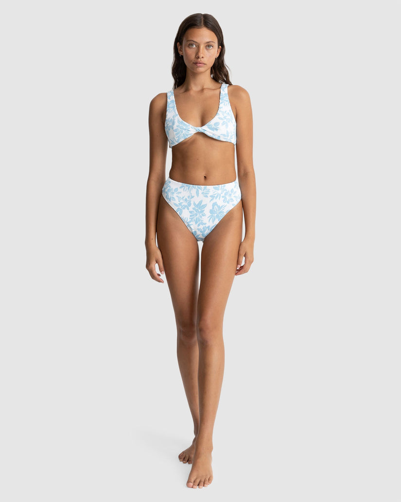 WOMENS GRACE FLORAL TWIST FRONT BIKINI TOP