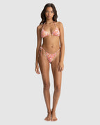 WOMENS LUNA FLORAL SLIDE TRIANGLE BIKINI TOP