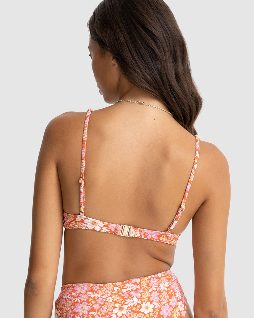 WOMENS LUNA FLORAL UNDERWIRE BIKINI TOP