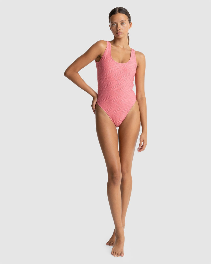 WOMENS CASTAWAY SCOOP NECK ONE PIECE