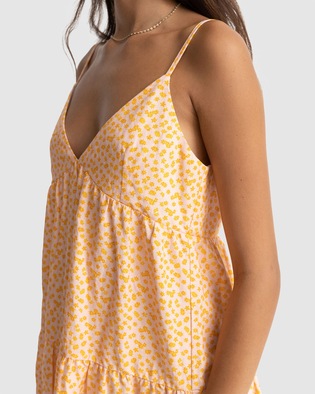 WOMENS MARLEY FLORAL TIERRED MINI DRESS