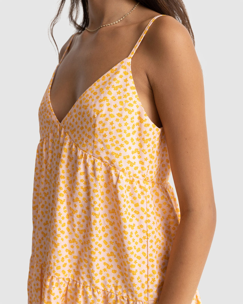 WOMENS MARLEY FLORAL TIERRED MINI DRESS
