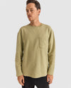 MENS VINTAGE WAFFLE LONG SLEEVE T-SHIRT