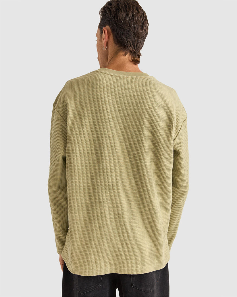 MENS VINTAGE WAFFLE LONG SLEEVE T-SHIRT