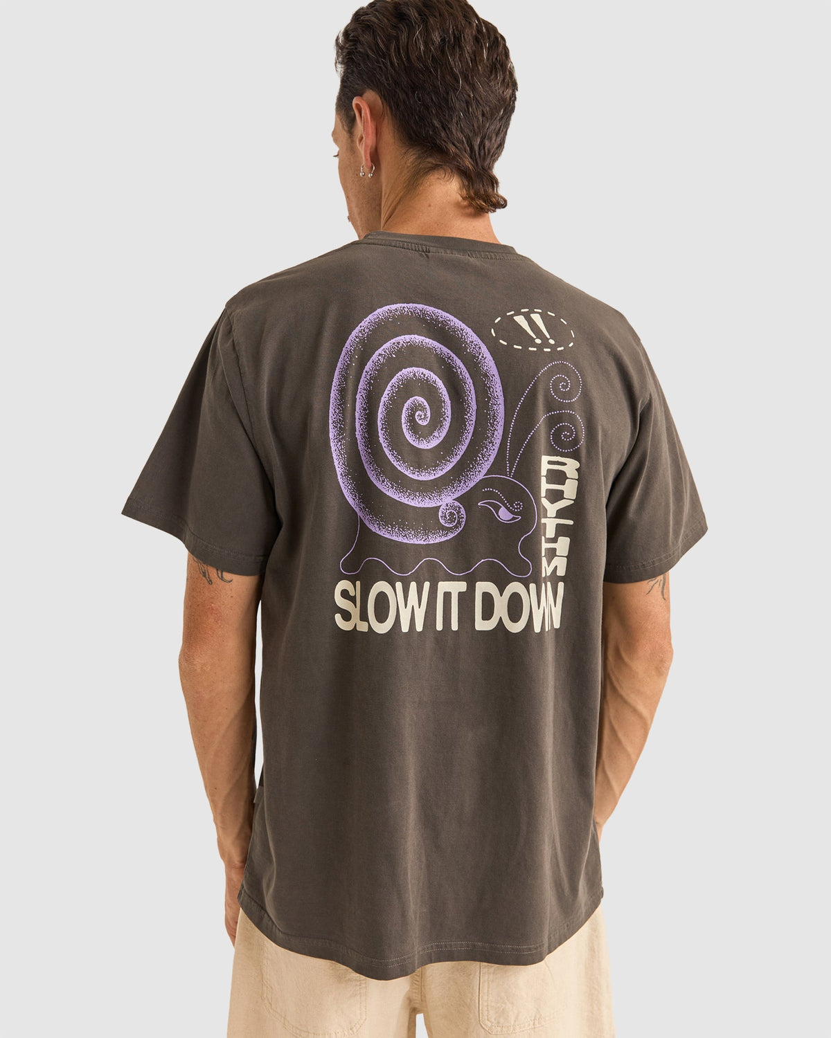 Mens Snail Vintage T-Shirt