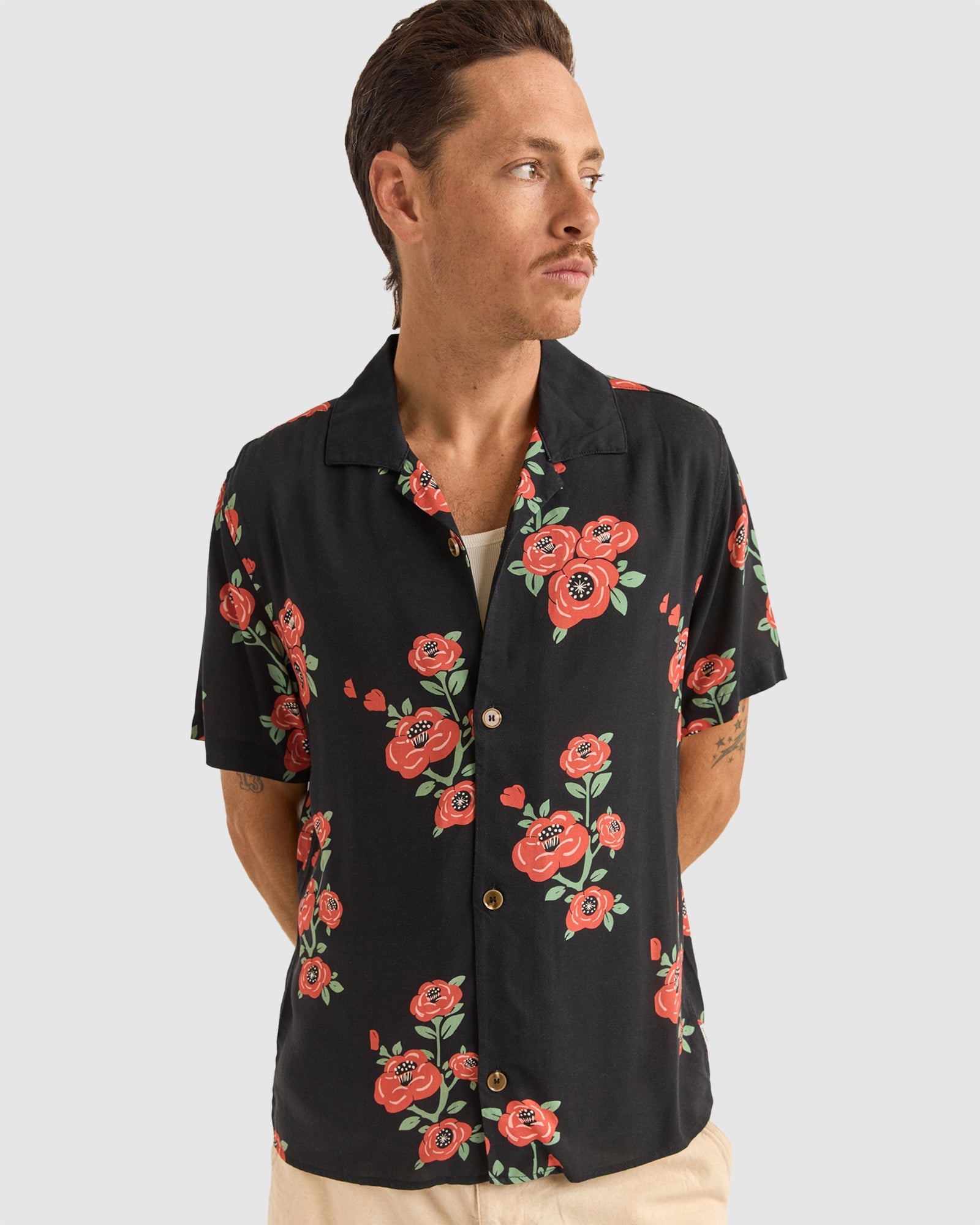 Buy MENS FLORAL SHORT SLEEVE SHIRT by Rhythm | Amazon Surf NZ