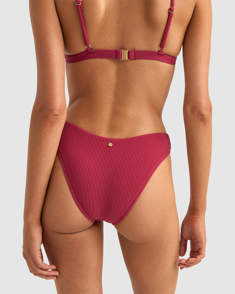 WOMENS ISLA RIB HOLIDAY BIKINI BOTTOMS
