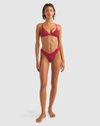 WOMENS ISLA RIB HOLIDAY BIKINI BOTTOMS