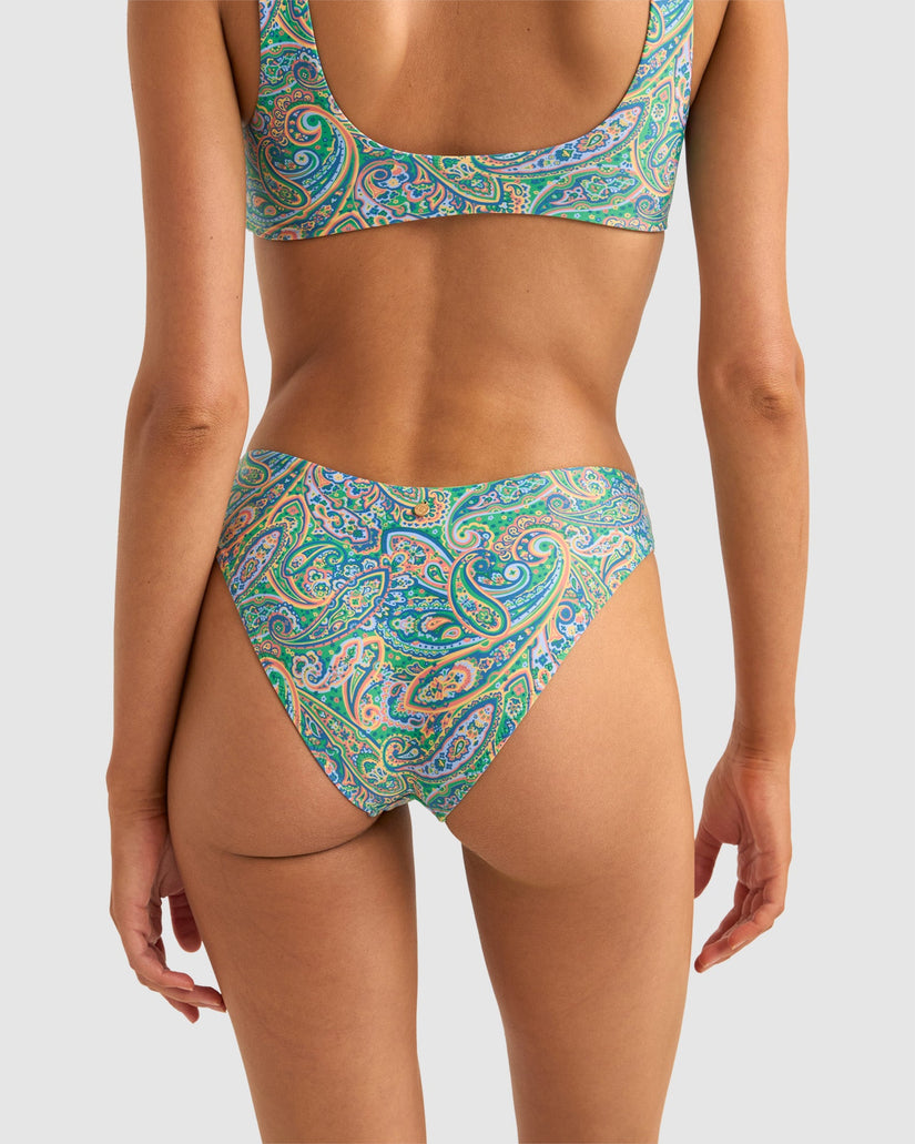 WOMENS CABO PAISLEY HOLIDAY BIKINI BOTTOM