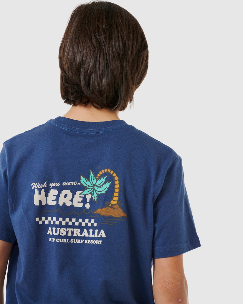 BOYS 8-16 WISH YOU WERE HERE DESTO T-SHIRT